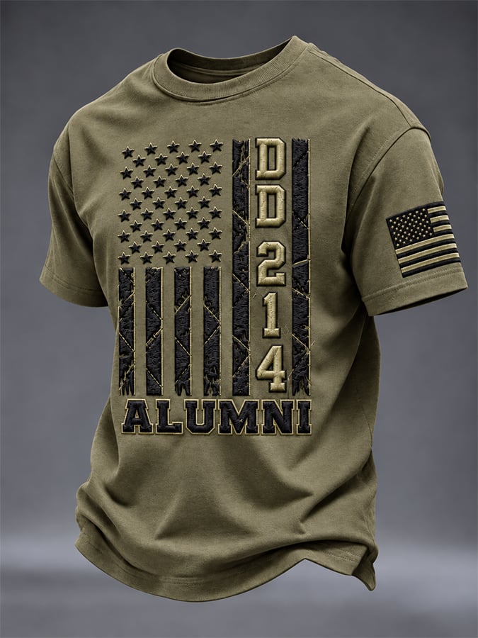 Men's Retro Print Short-Sleeve T-Shirt