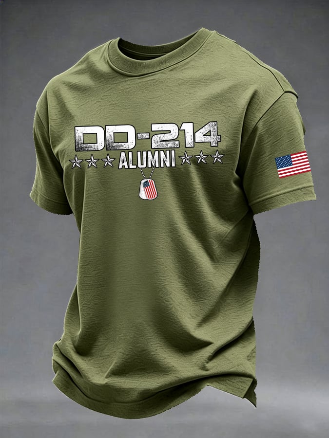 Men's Retro Print Short-Sleeve T-Shirt