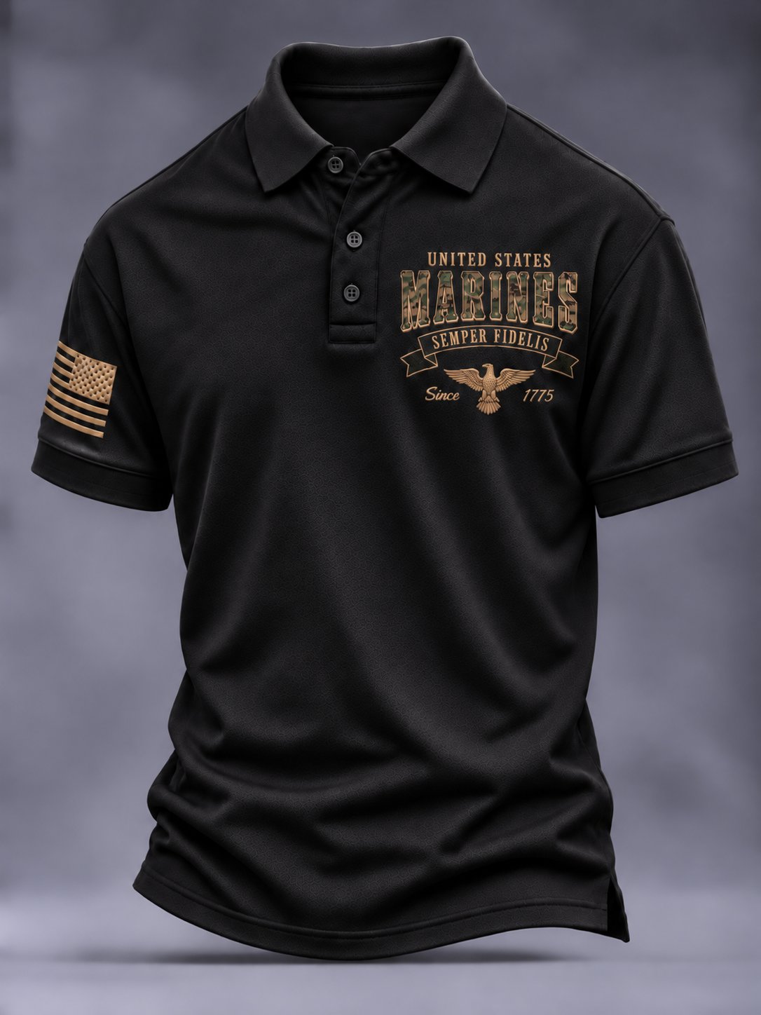Men's U.S. Veterans Day Print Polo Shirt