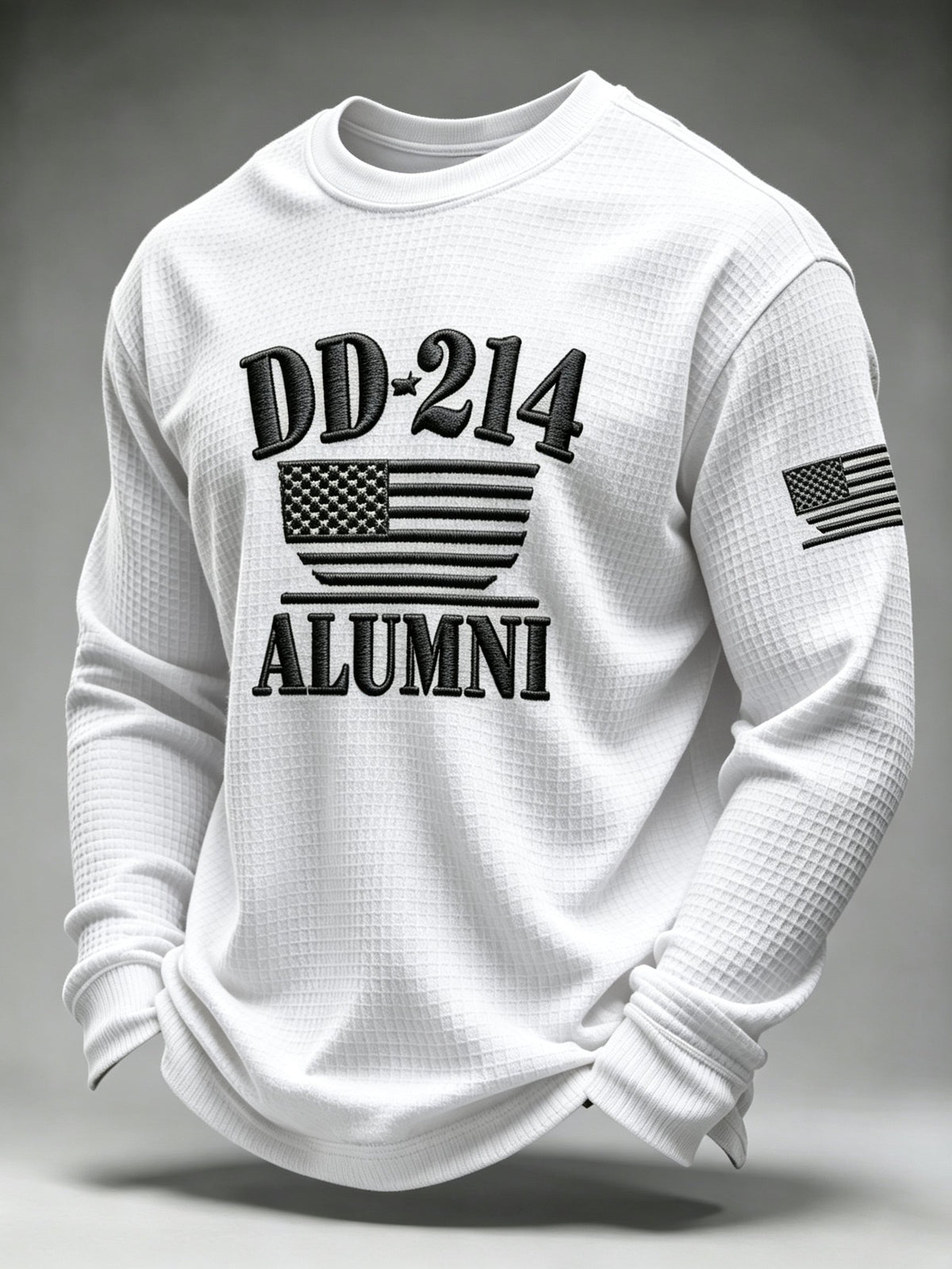 Men's U.S. Veterans Printed Waffle-Knit Top