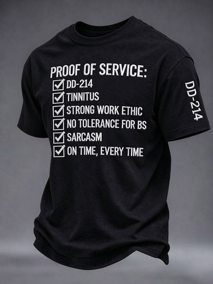 Men's Veteran Pride DD-214 Printed T-shirt
