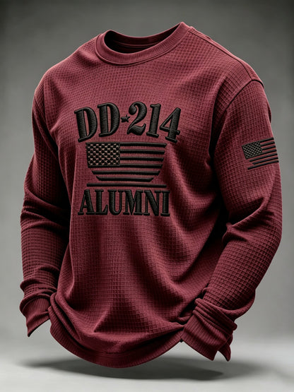 Men's U.S. Veterans Printed Waffle-Knit Top