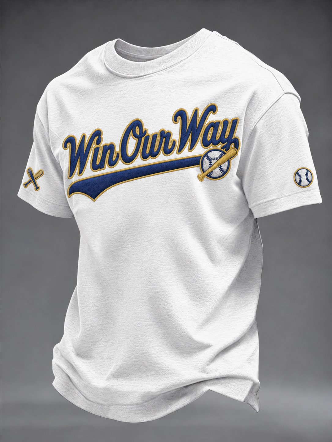Men's Baseball Print T-shirt