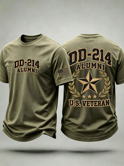 Men's Veteran Pride DD-214 Printed T-shirt