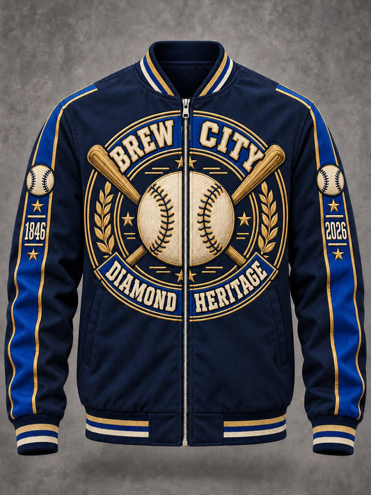 Men's Brew City Diamond Heritage Printed Jacket