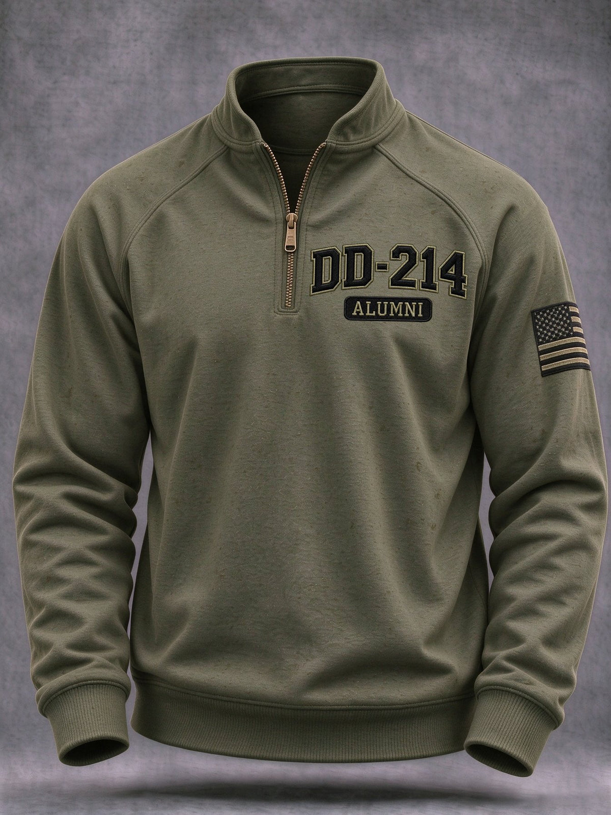 Men's Veteran Pride DD-214 Printed Half-Zip Sweatshirt