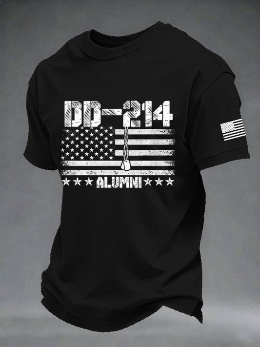 Men's Retro Print Short-Sleeve T-Shirt