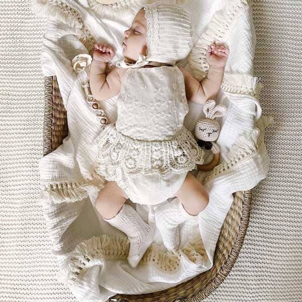 Couverture bébé en gaze de coton