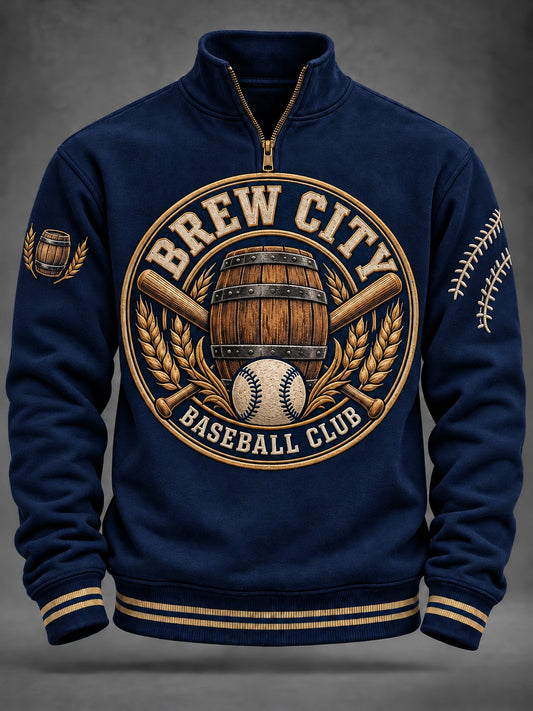 Men's Brew City Baseball Club Printed Sweatshirt