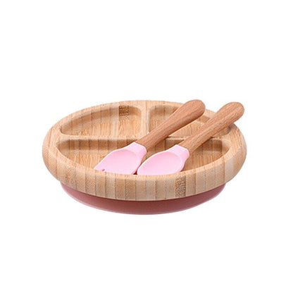 Assiette Bébé Ventouse en Bambou