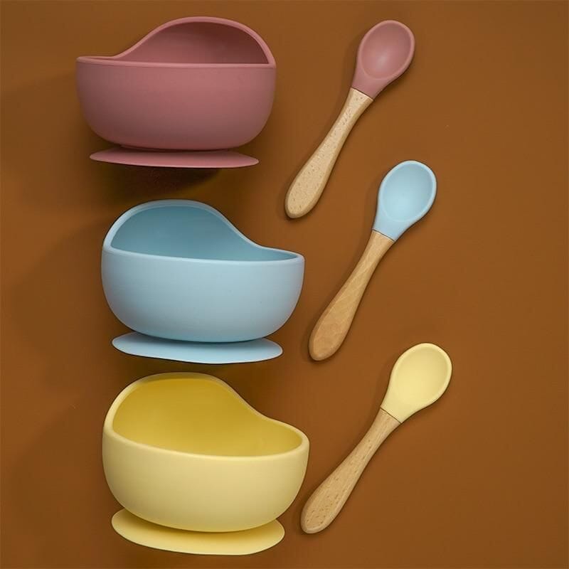 BabyBol | Ensemble Bol + Cuillère en silicone