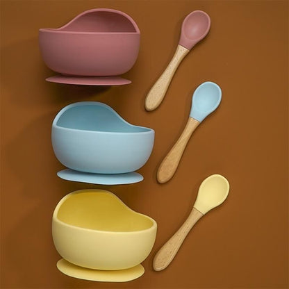 BabyBol | Ensemble Bol + Cuillère en silicone