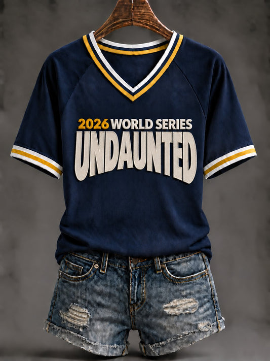 Women's Baseball Print T-Shirt