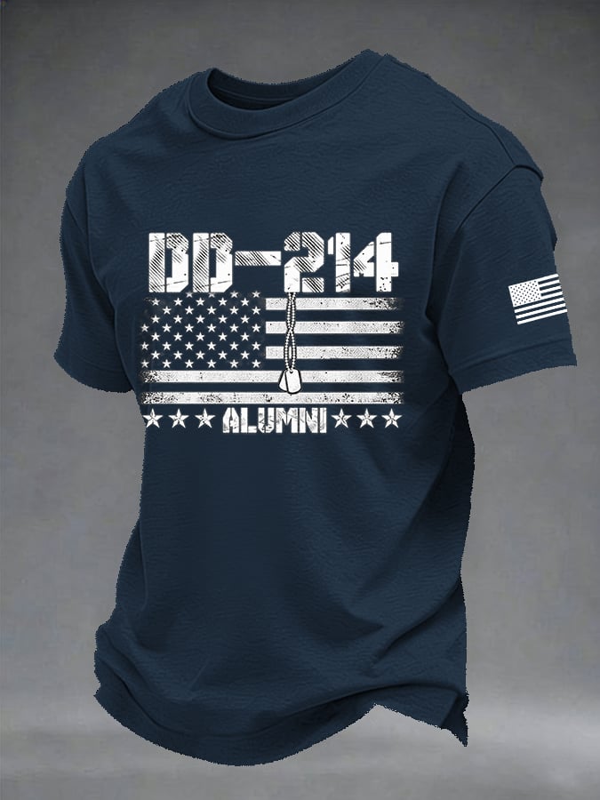 Men's Retro Print Short-Sleeve T-Shirt