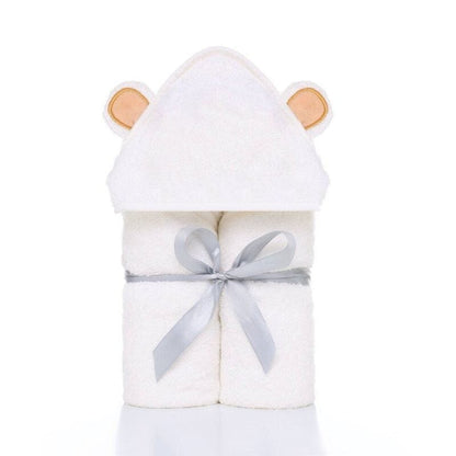 Cape de Bain bébé Carré Blanc