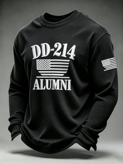 Men's U.S. Veterans Printed Waffle-Knit Top