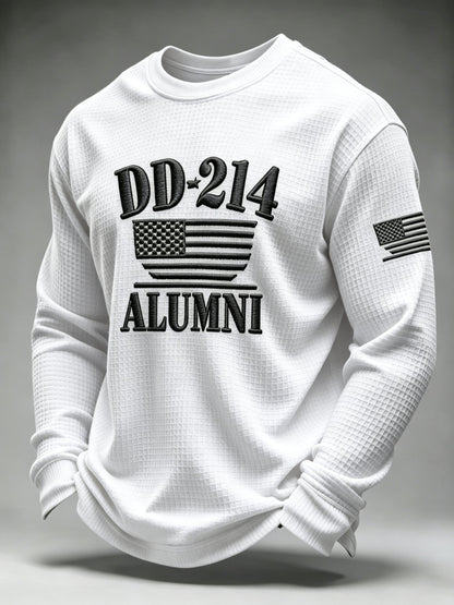 Men's U.S. Veterans Printed Waffle-Knit Top