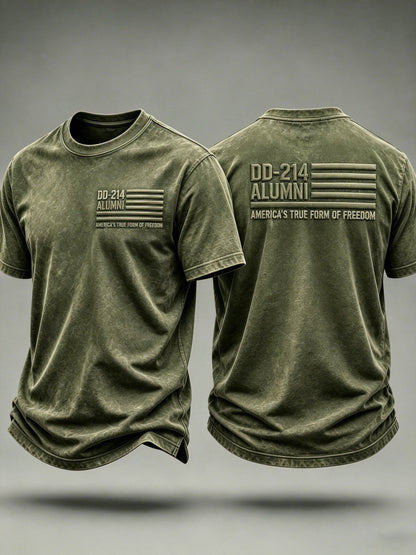 Men's Veteran Pride DD-214 Printed T-shirt