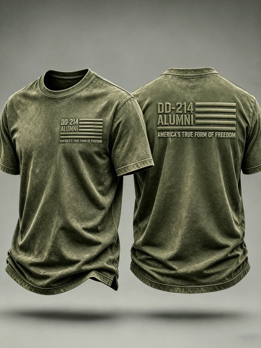 Men's Veteran Pride DD-214 Printed T-shirt
