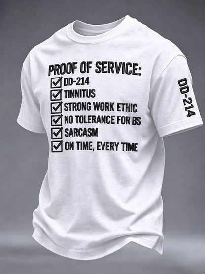 Men's Veteran Pride DD-214 Printed T-shirt