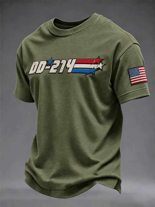 Men's Veteran Pride DD-214 Printed T-shirt
